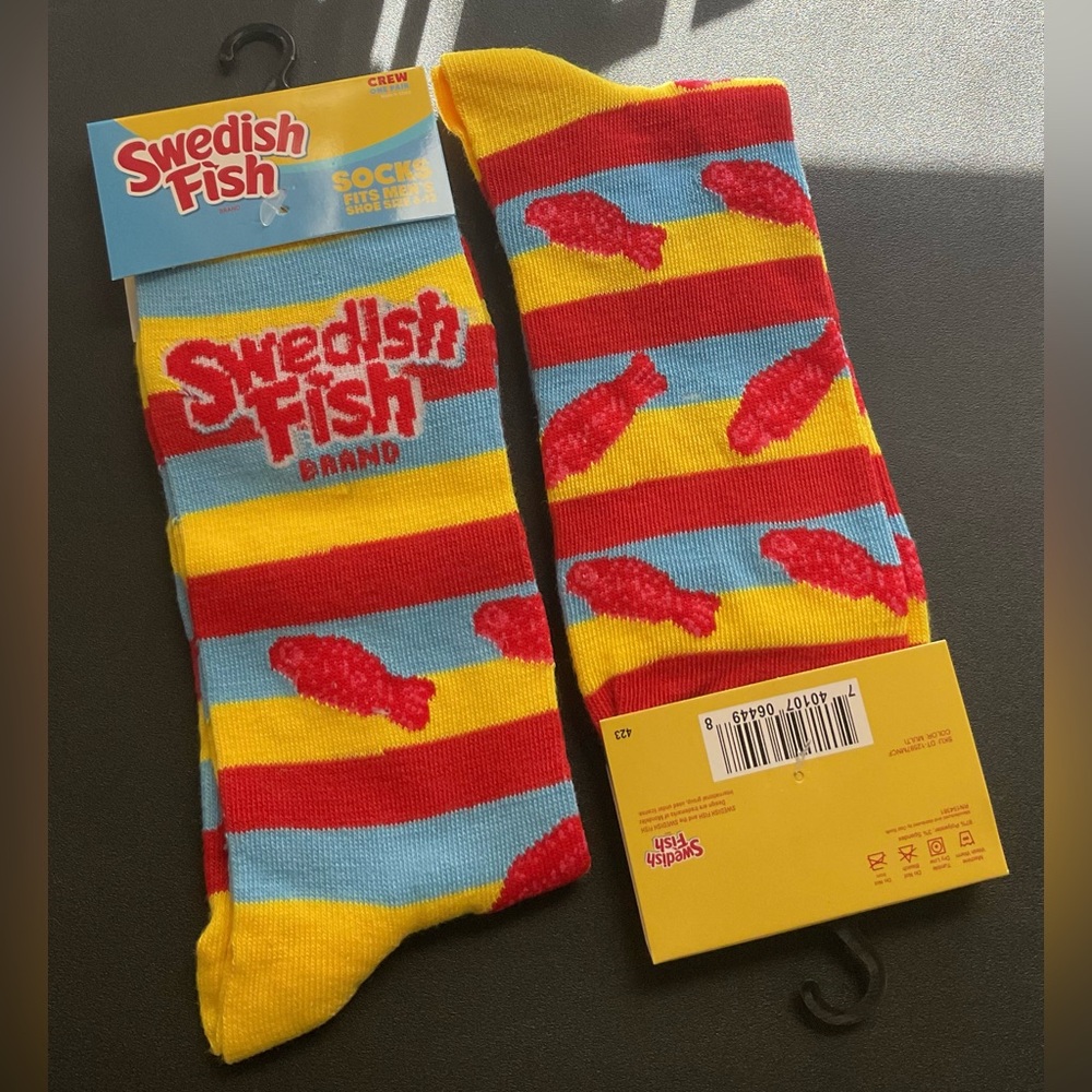Novelty Silly Socks - Swedish Fish